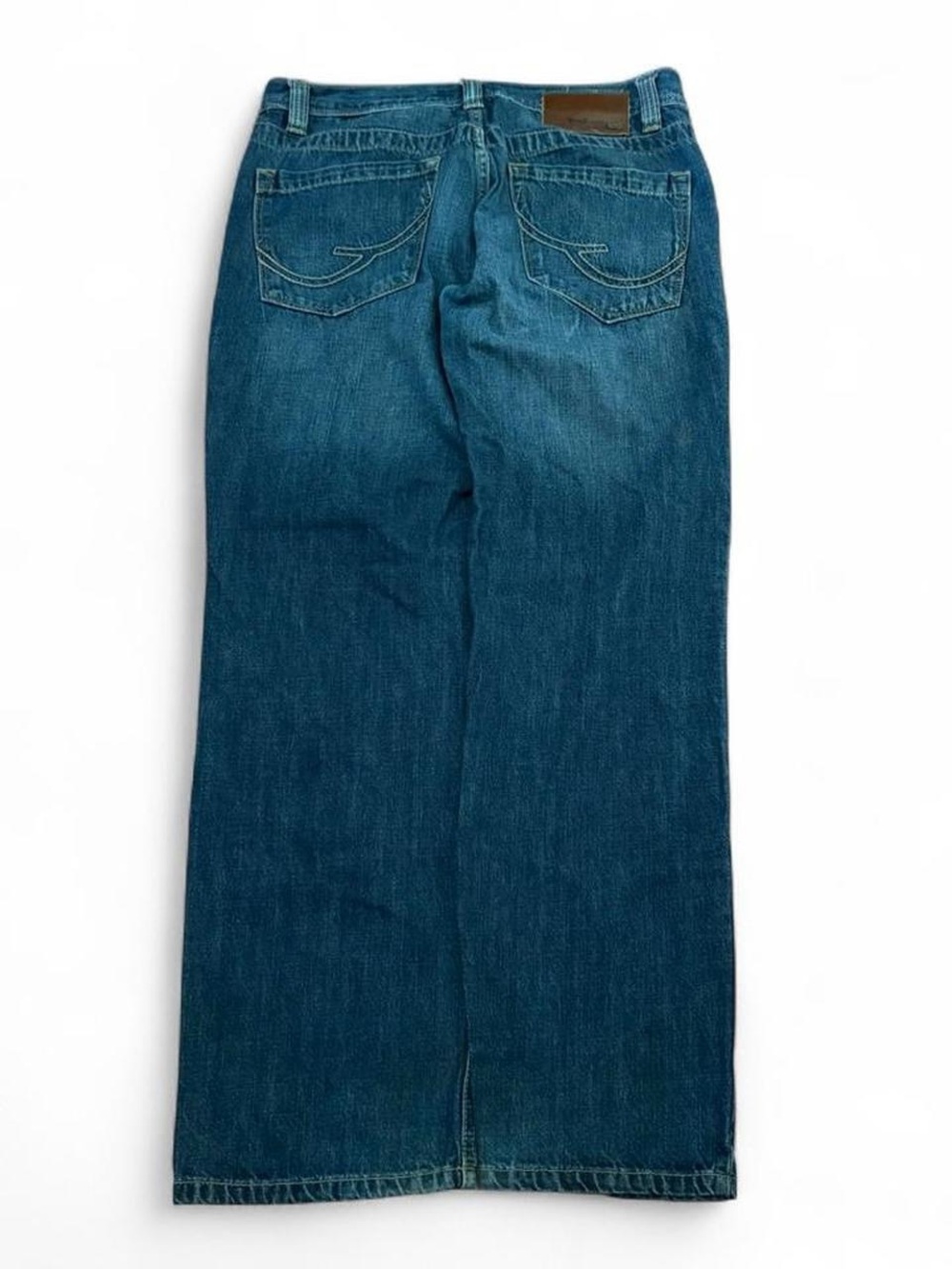 Y2K Ecko Unltd Jeans Size 34 X 31 Blue Dark Wash Slim Straight Embroidered USA